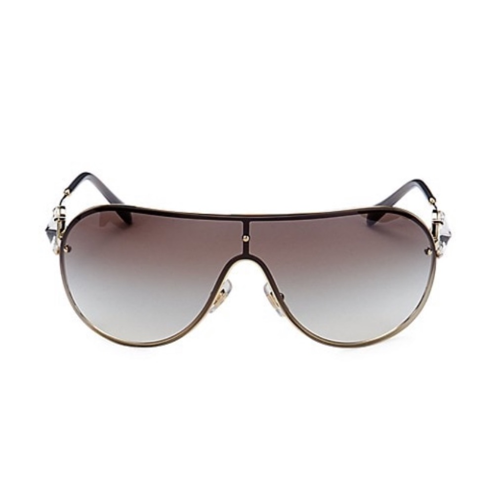 MIU🤍MIU Embellished Shield Sunglasses 🕶